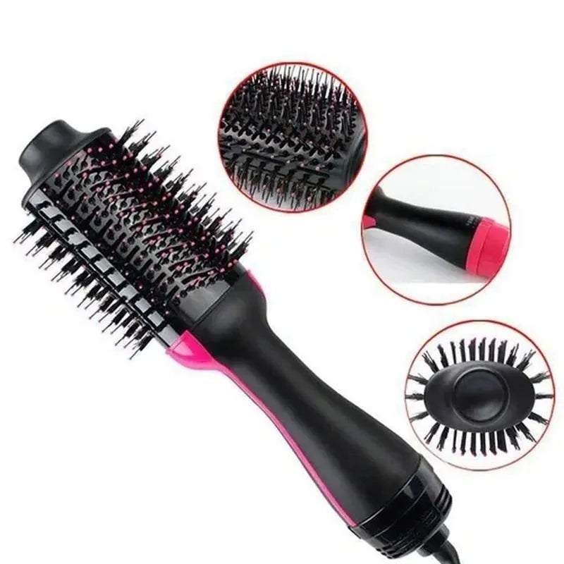 Escova Secadora ShineHair PRO™ 3 em 1 + Kit 5 Presilhas de Brinde